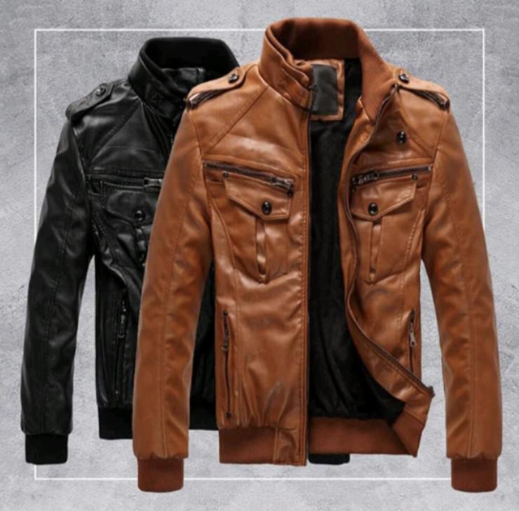 G2404-004: jaket kulit model bomber sporty, harga Rp X , semua ukuran