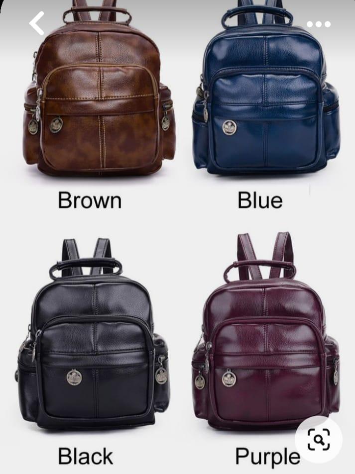 G2404-007: Tas backpack kulit domba, Rp x , berbagai warna